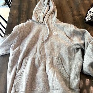 unisex grey nike hoodie